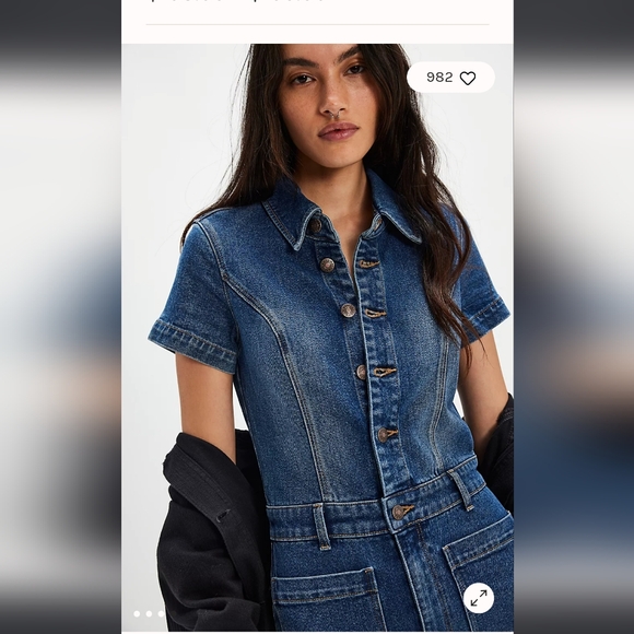 ROLLA'S NWT Sailor Jumpsuit Breaker in Mid Vintage Blue Size 8/s - Picture 2 of 13